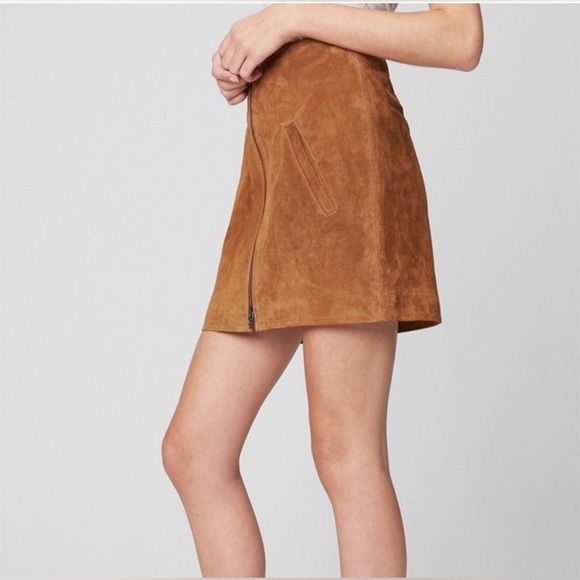 BLANKNYC Denim Alder Zip Suede Skirt size 31 - Picture 3 of 13